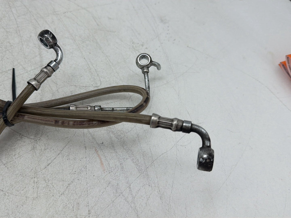 2013 Harley Electra Glide Touring CVO Eagle OEM Front Brake Hose Line Pipe ABS