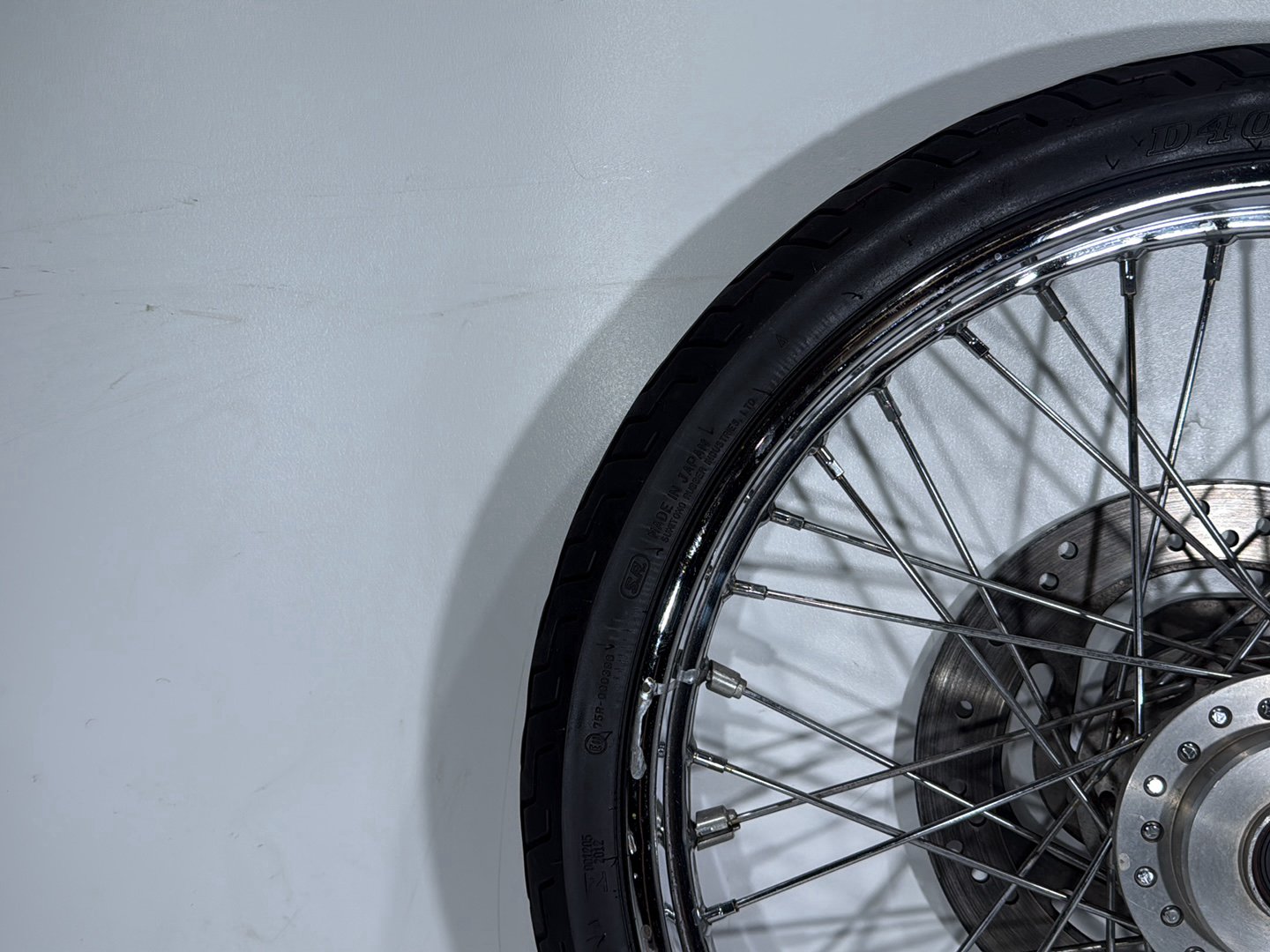 2005 Harley Sportster XL883C 883 Custom OEM Front Wheel Rim Tire Spoked