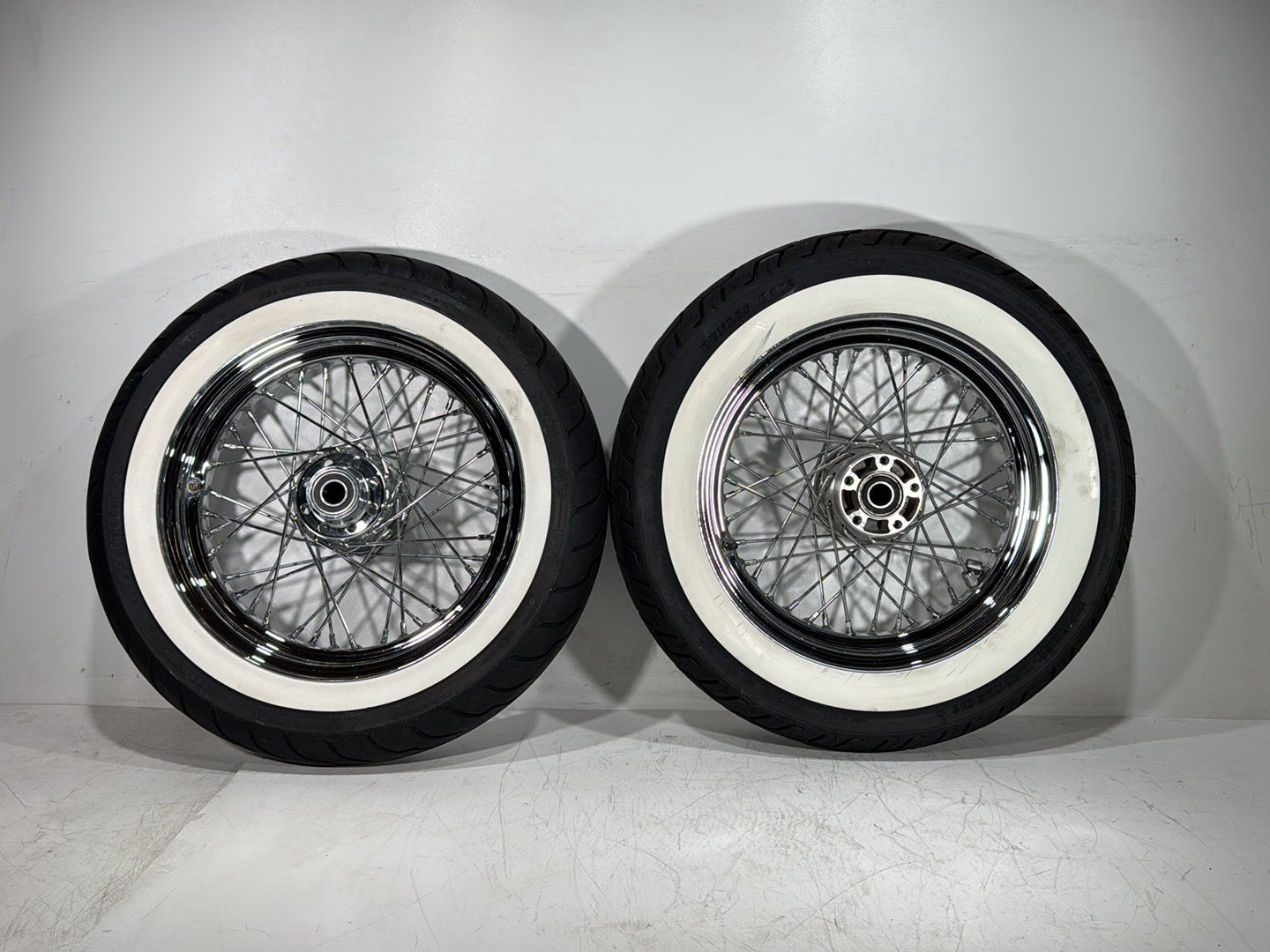 2008 Harley Softail Deluxe FLSTN OEM Front Rear Wheel Rim Tire Spoked