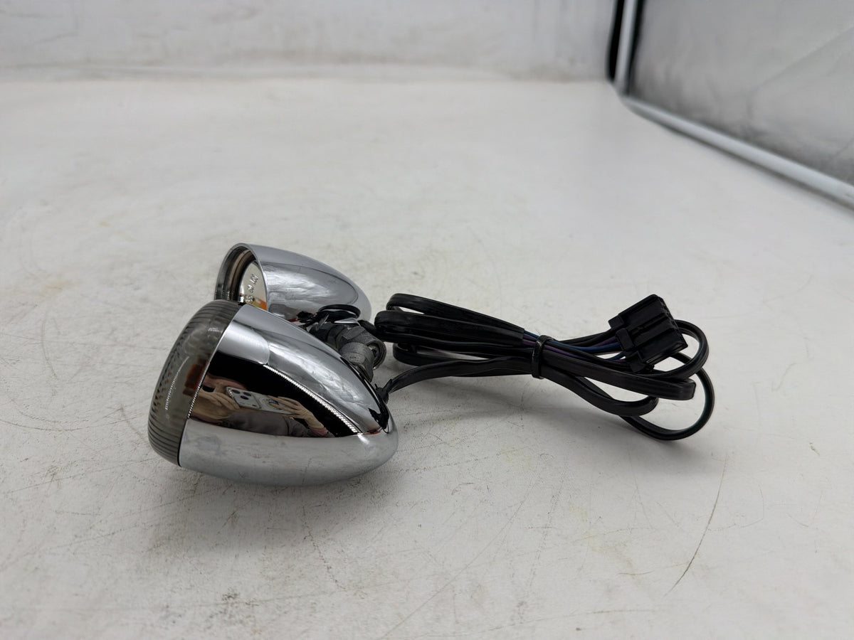 2001 Harley Softail Deuce FXSTD OEM Front Left Right Turn Signal Indicators