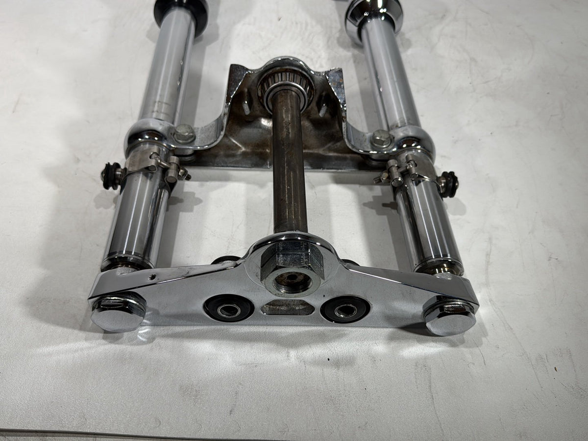 2000 Harley Dyna Wide Glide OEM Front Triple Tree Set & LH RH Fork Legs Sliders