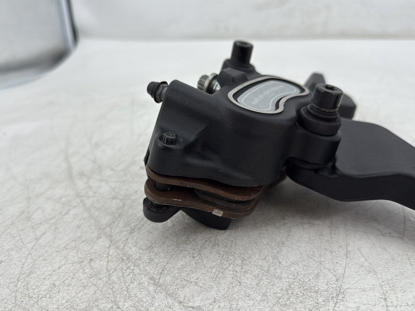 2010 Harley Dyna Fat Bob FXDF OEM Rear Back Brake Caliper w/ Bracket
