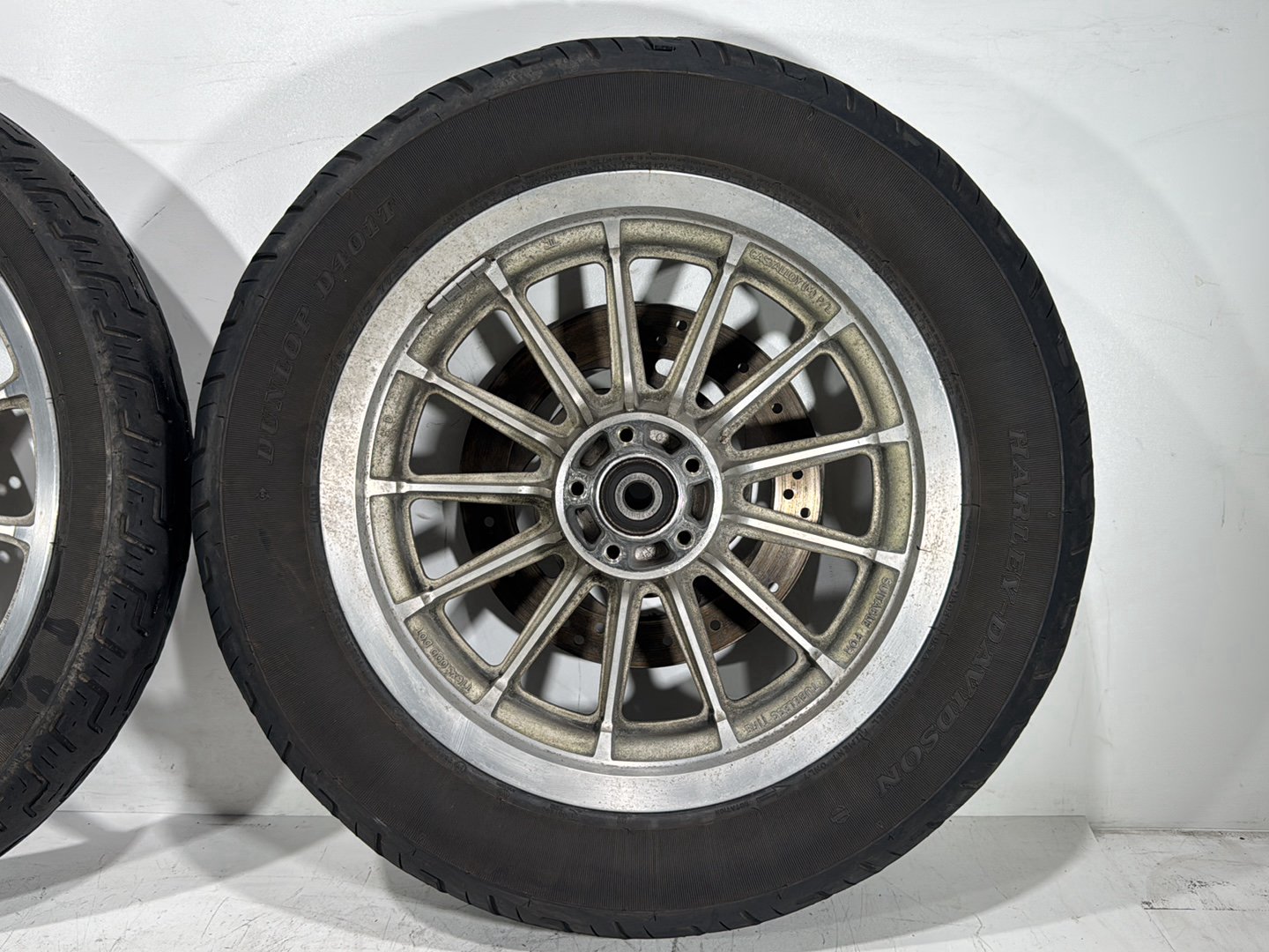 2004 Harley Dyna Super Glide FXDI OEM Front & Rear Wheel Rim Tire