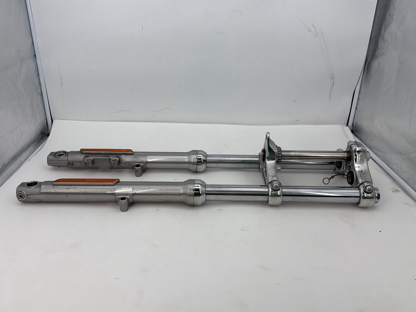 2003 Harley Sportster XL1200C 1200 Custom Anniversary OEM Front Triple Tree Set & LH RH Fork Legs Sliders