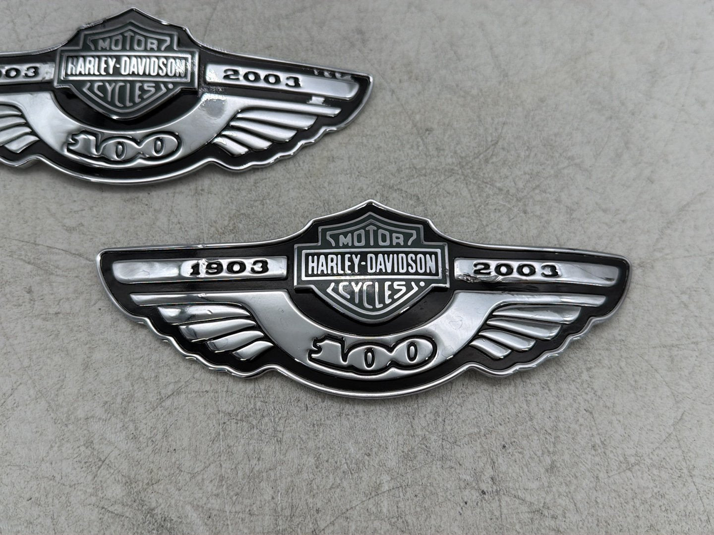 2003 Harley Electra Glide Touring FLHTI OEM Fuel Tank Badges Trim Logo Sticker