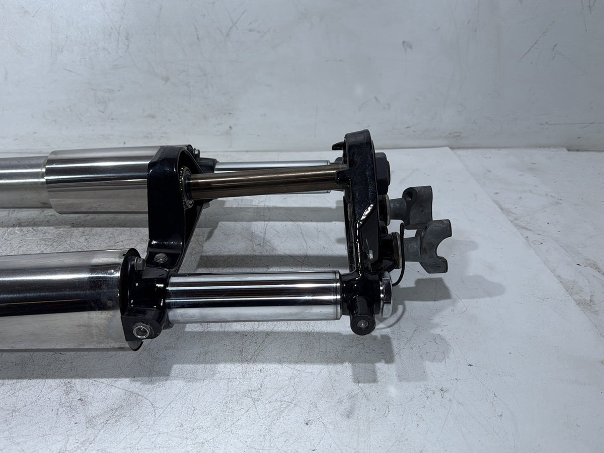 2011 Harley Street Glide Touring FLHX OEM Front Triple Tree Set & LH RH Fork Legs Sliders