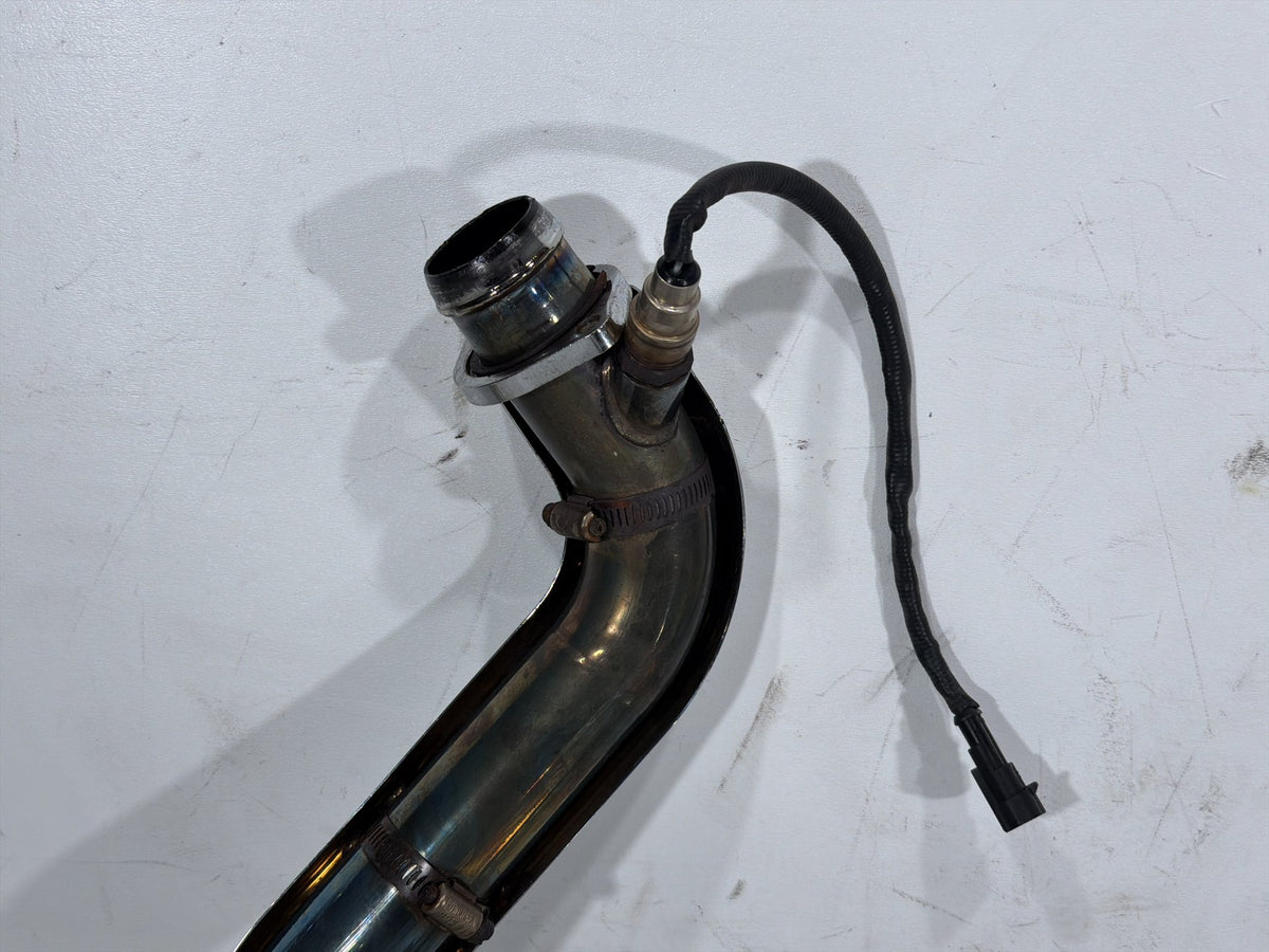 09 Harley Street Glide Touring Exhaust Header Pipes Muffler BENT SCRATCHED