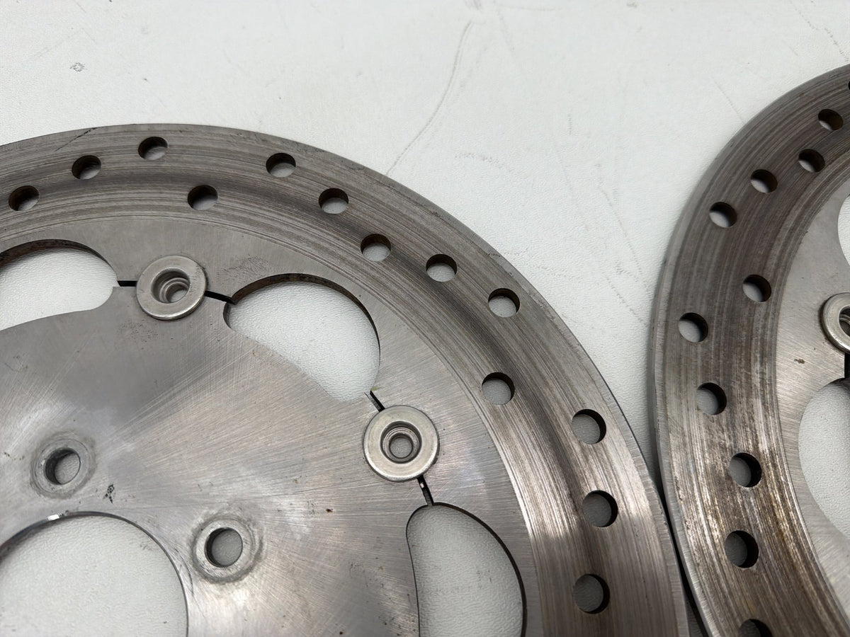2016 Harley Dyna Fat Bob FXDF 103 OEM Front Brake Rotors Disc Pair