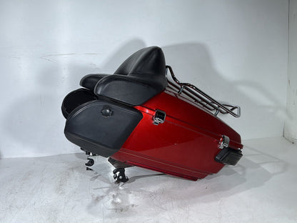 2008 - 2016 Harley-Davidson Touring Electra Glide Ultra Pass Backrest Tour Pak Luggage NOKey w/ Audio Left Right Rear Sound Speakers