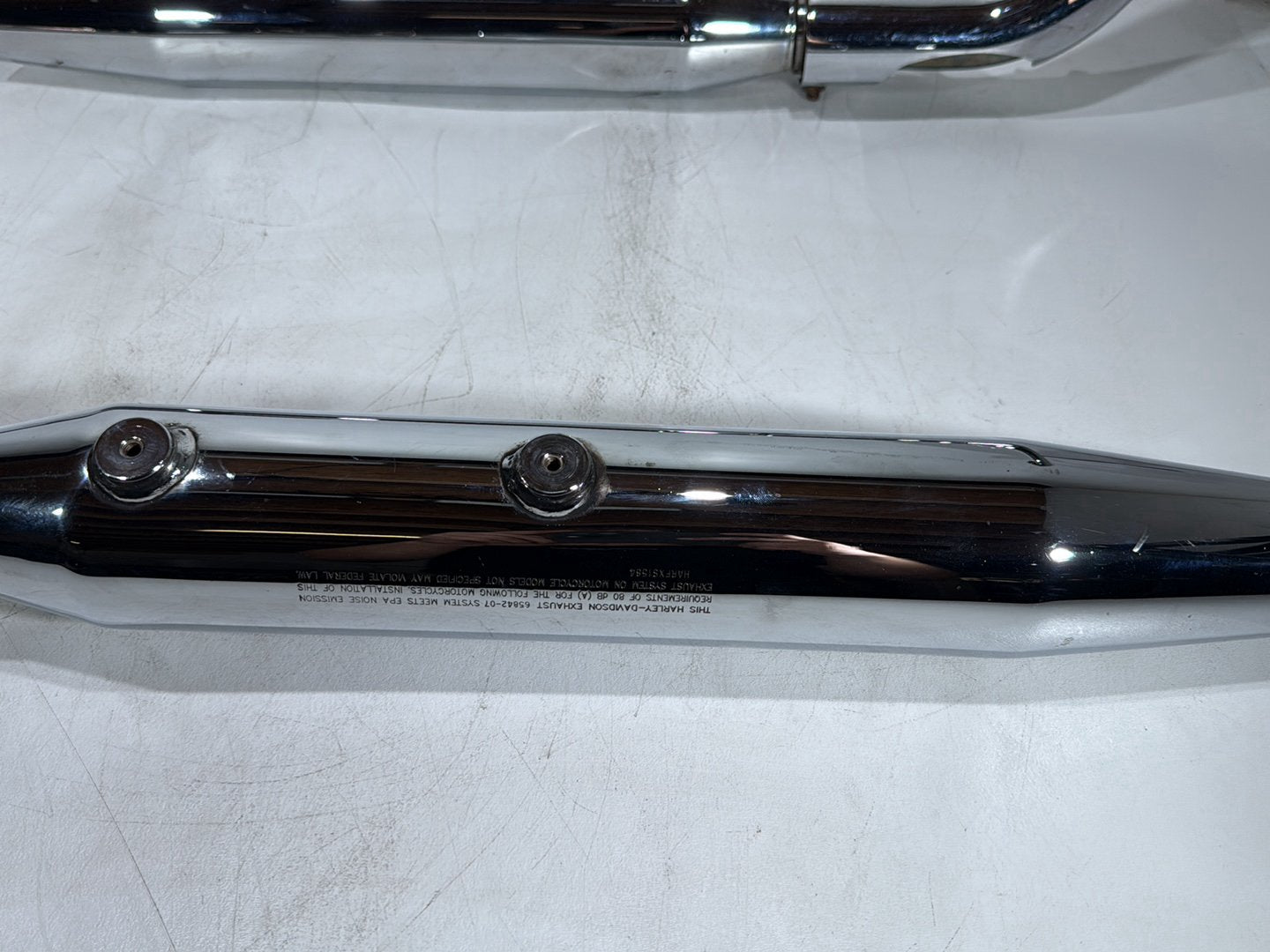 2007 Harley Softail Heritage Classic FLSTC OEM Exhaust Header Pipes Muffler