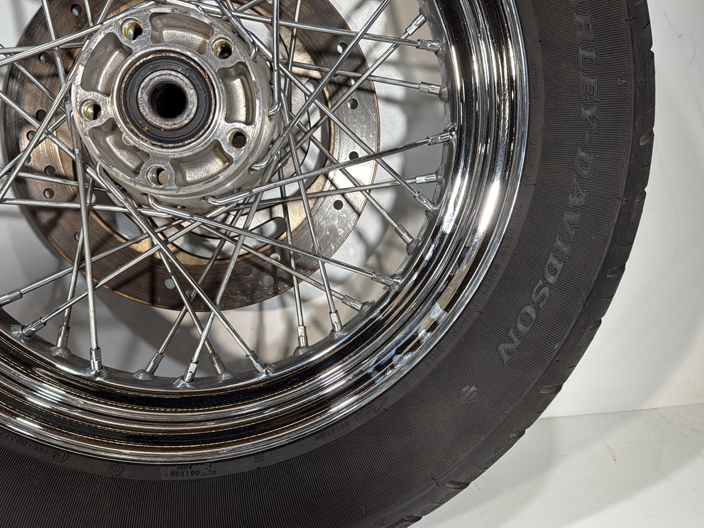 1999 - 2006 Harley-Davidson Softail Heritage Front Rear Wheel Rim Tire Spoked 40700-05 , 42947-06