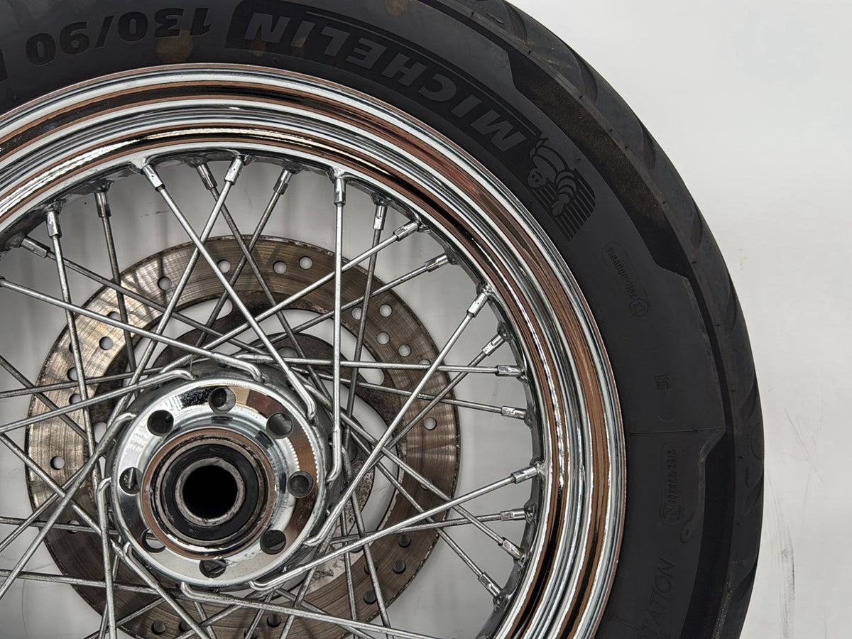 07 Harley Softail Heritage Classic OEM Rear Wheel Rim Tire Spoked 130/90B16 16"