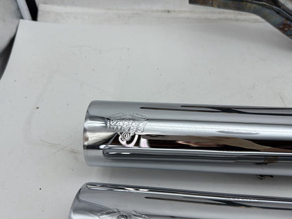 2008 Harley Softail Deluxe FLSTN OEM Exhaust Header Pipes Muffler