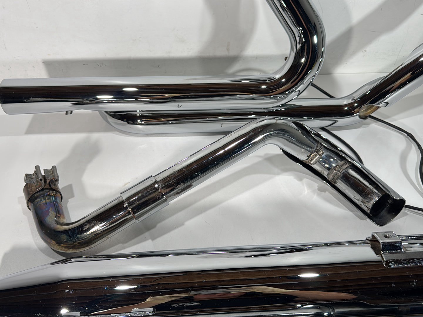 2014 Harley Electra Glide Touring CVO Screamin Eagle OEM Exhaust Header Pipes Muffler Vance & Hines