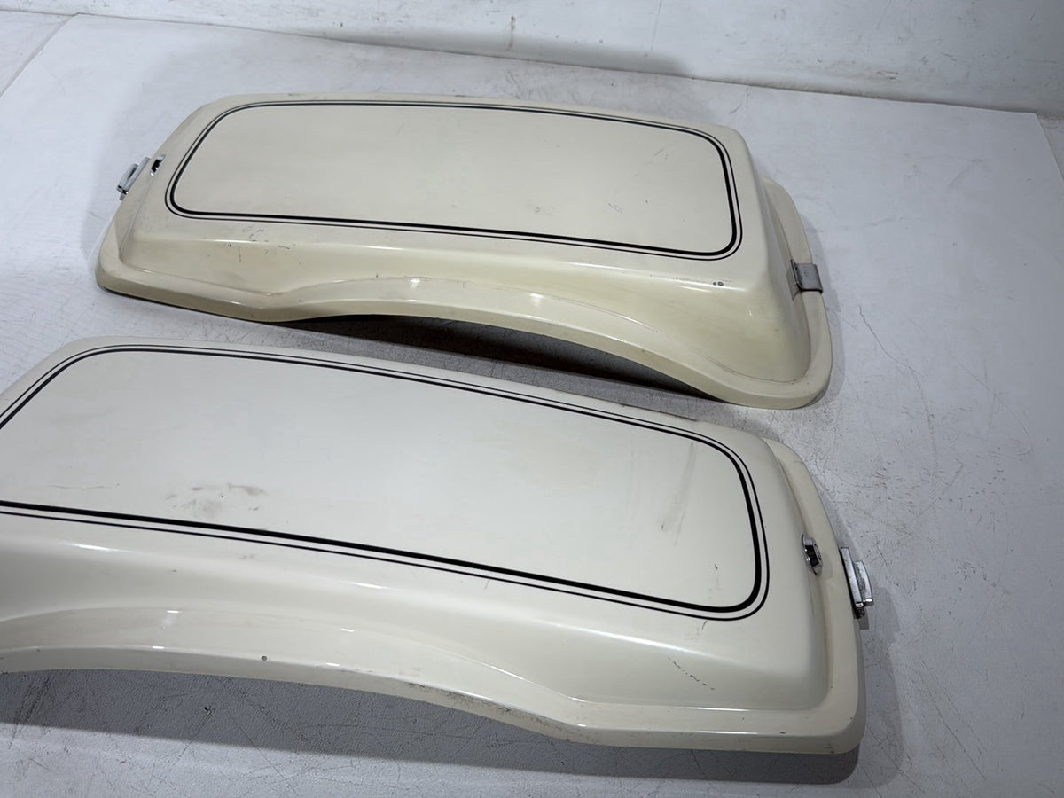 1992 Harley Electra Glide Touring Classic Left & Right Saddlebag Lid Cover Caps