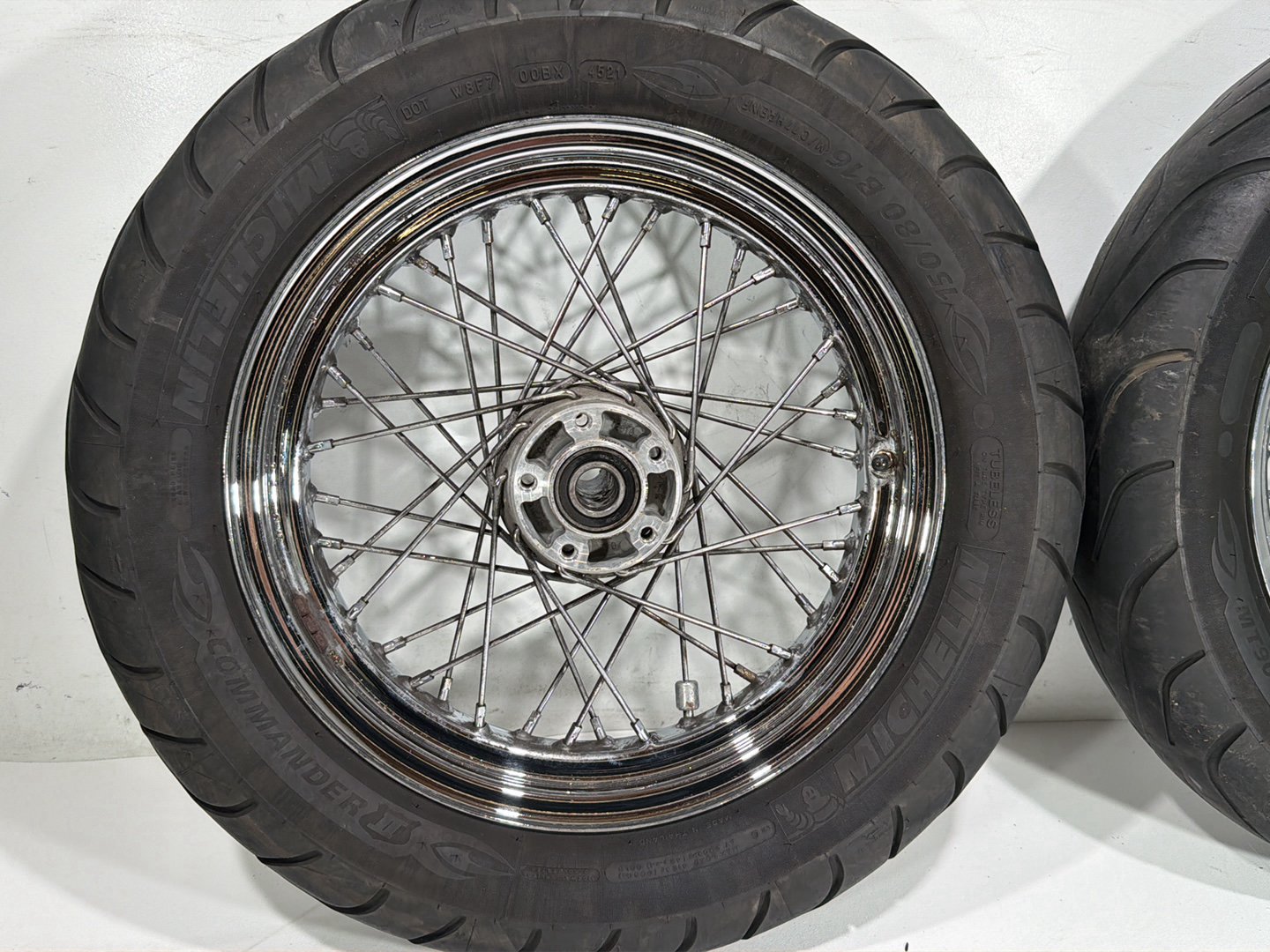 2011 Harley Heritage Softail Classic FLSTC Front Rear Wheel Rim Tire Spoked 16"
