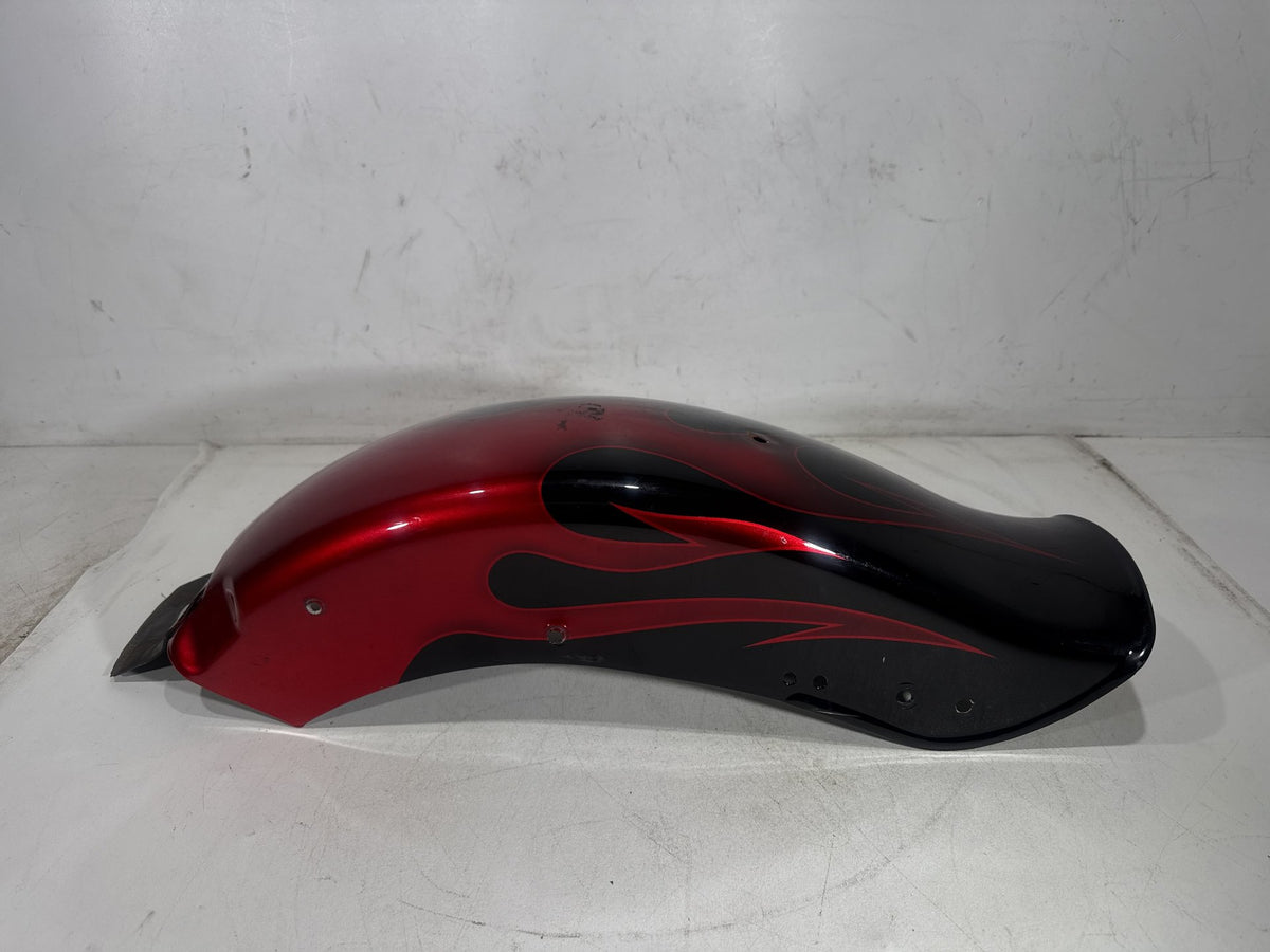 1994 Harley Softail Custom FXSTC OEM Rear Wheel Fender Panel Flames 59914-86A