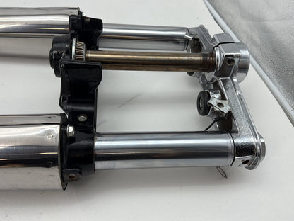2008 Harley Softail Deluxe FLSTN OEM Front Triple Tree Set & LH RH Fork Legs Sliders