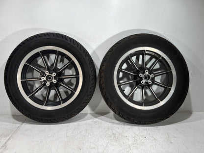 1997 Harley Road King Touring Police Front & Rear Wheel Rim Tire 43402-87A 16"
