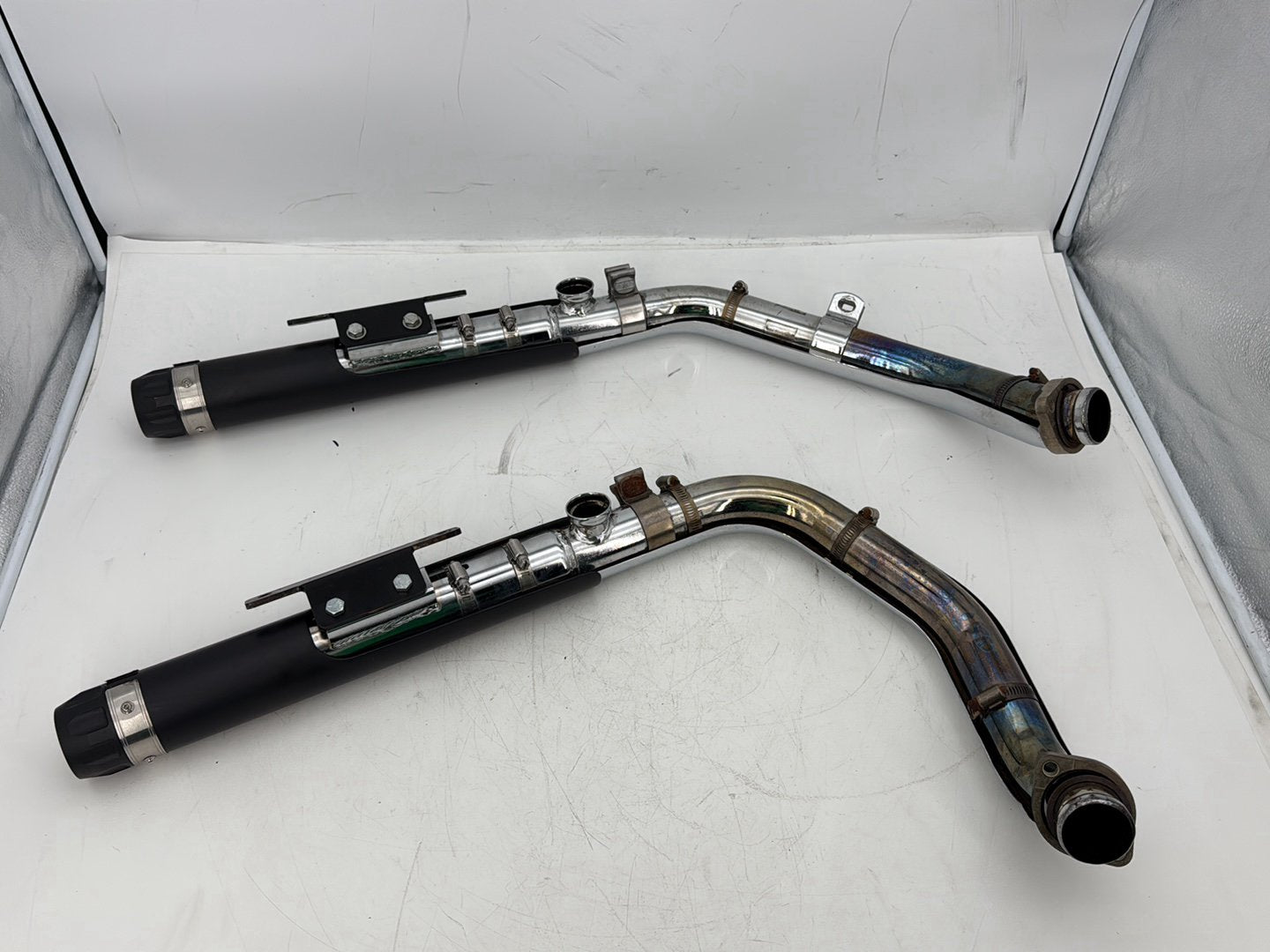 2006 Harley Sportster XL883C 883 Custom OEM Exhaust Header Pipes Muffler