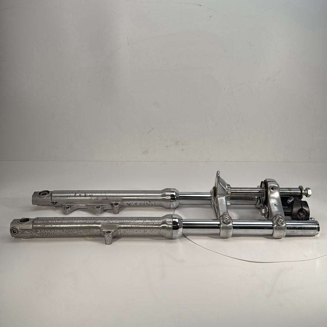 1986 - 2003 Harley-Davidson Sportster Hugger 883 Front Triple Tree Set & LH RH Fork Legs Sliders  	45563-87