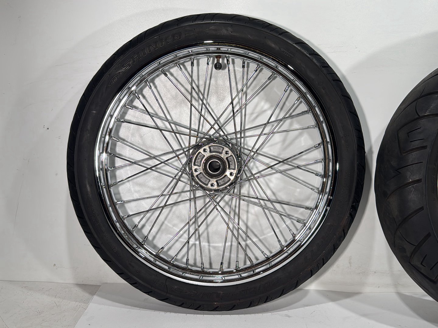 2006 Harley Dyna FXDWGI Wide Glide OEM Front Rear Wheel Rim Tire Spoked