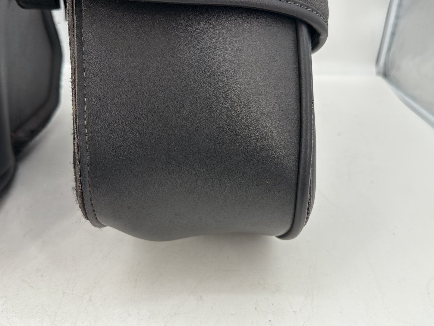 2004 - 2013 Harley-Davidson Sportster 883 Custom Rear Left Right Saddlebags Luggage Leather KEMI-MOTO
