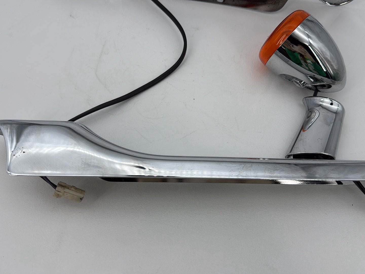 2003 Harley Sportster XL1200C 1200 Custom Anniversary OEM Rear Left Right Fender Struts Bracket & Turn Signal