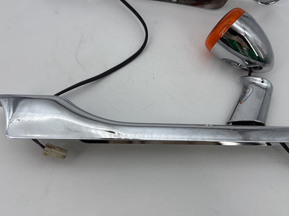 2003 Harley Sportster XL1200C 1200 Custom Anniversary OEM Rear Left Right Fender Struts Bracket & Turn Signal