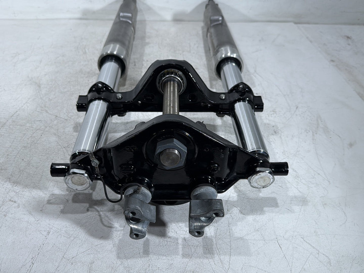 10 Harley Electra Glide Touring Front Triple Tree Set & LH RH Fork Legs Sliders