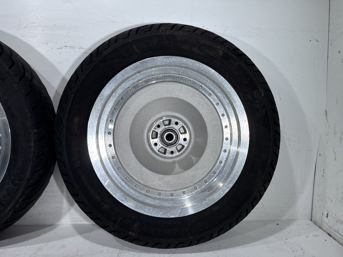 2002 Harley Heritage Softail Classic FLSTC OEM Front & Rear Wheel Rim Tire 16"