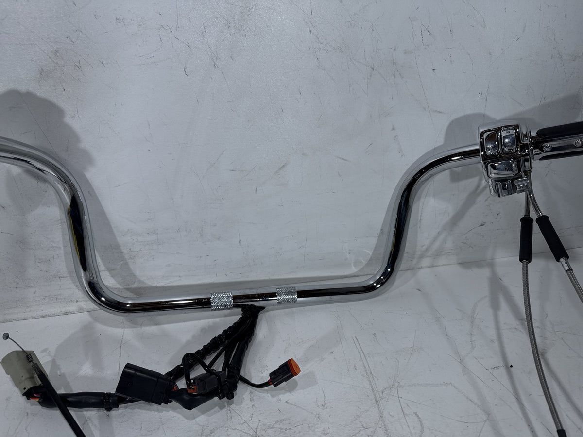07 Harley Electra Touring CVO OEM Handlebars Left Right Switches Controls Chrome