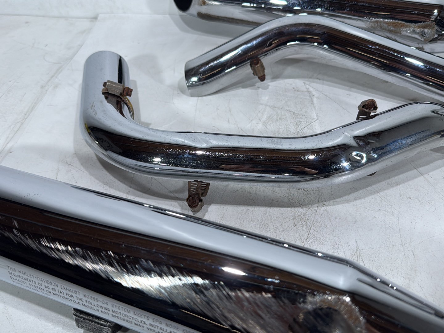 2013 Harley Forty-Eight Sportster 1200X OEM Exhaust Header Pipes Muffler