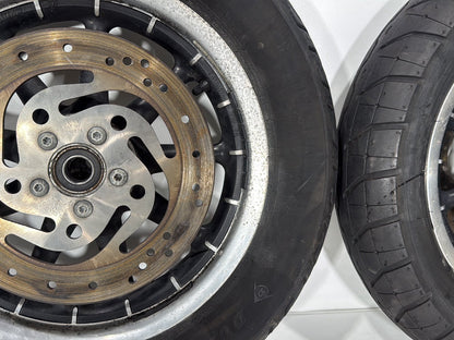 2004 Harley Touring FLHT Electra Glide OEM Front & Rear Wheel Rim Tire