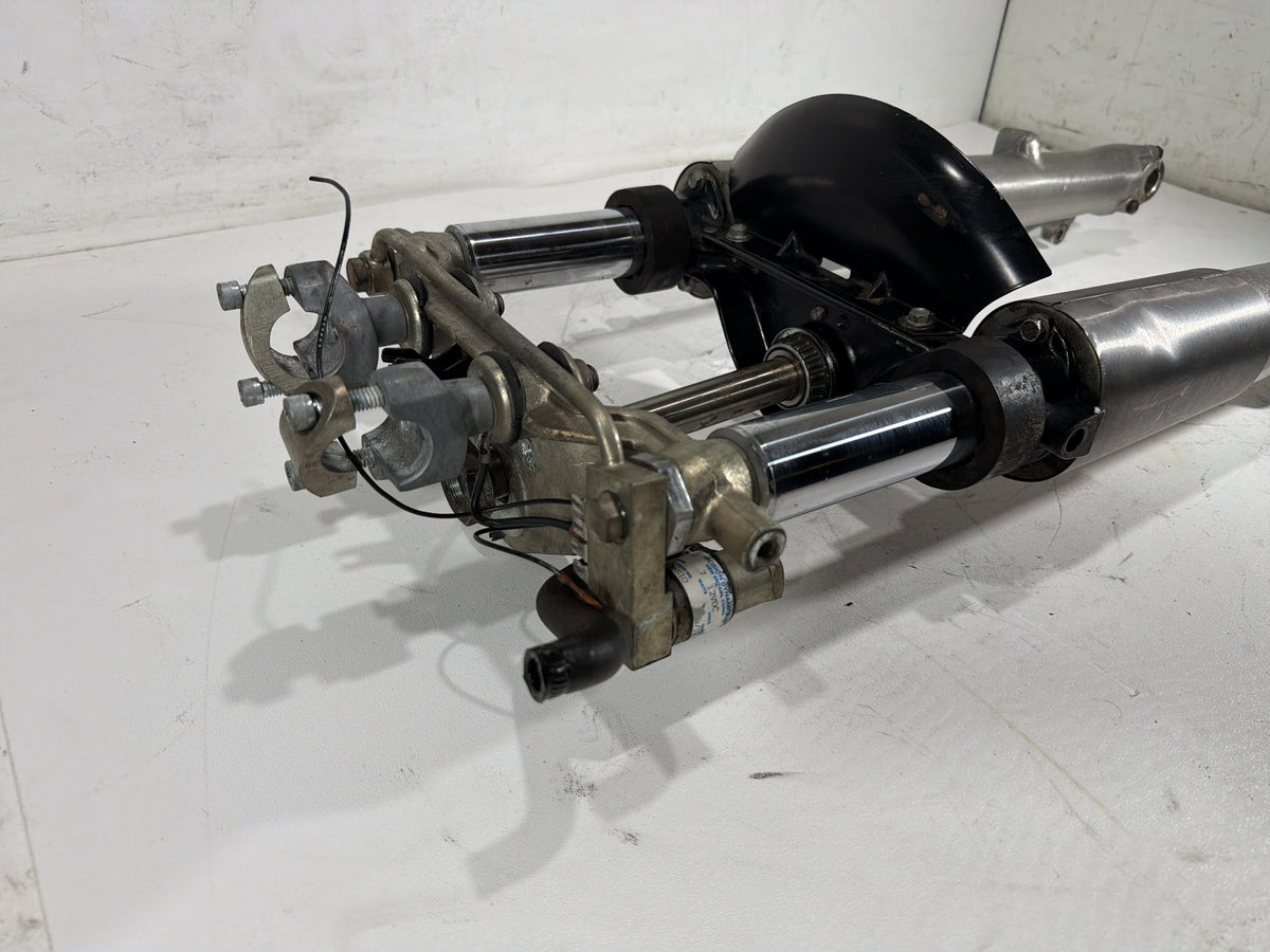 91 Harley Electra Glide Touring Front Triple Tree Set & LH RH Fork Legs Sliders