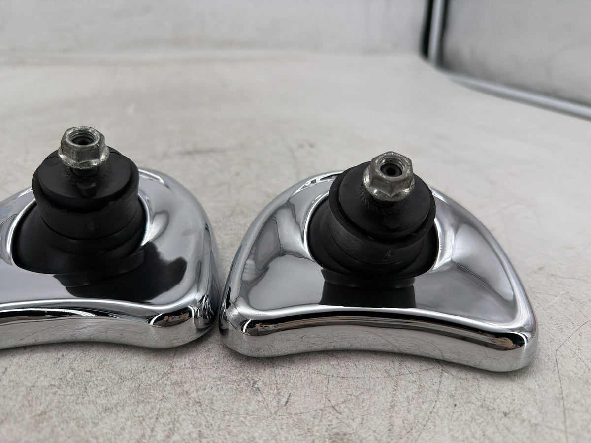 04 Harley Electra Glide Touring OEM Right & Left Fairing Rear View Mirror CHROME