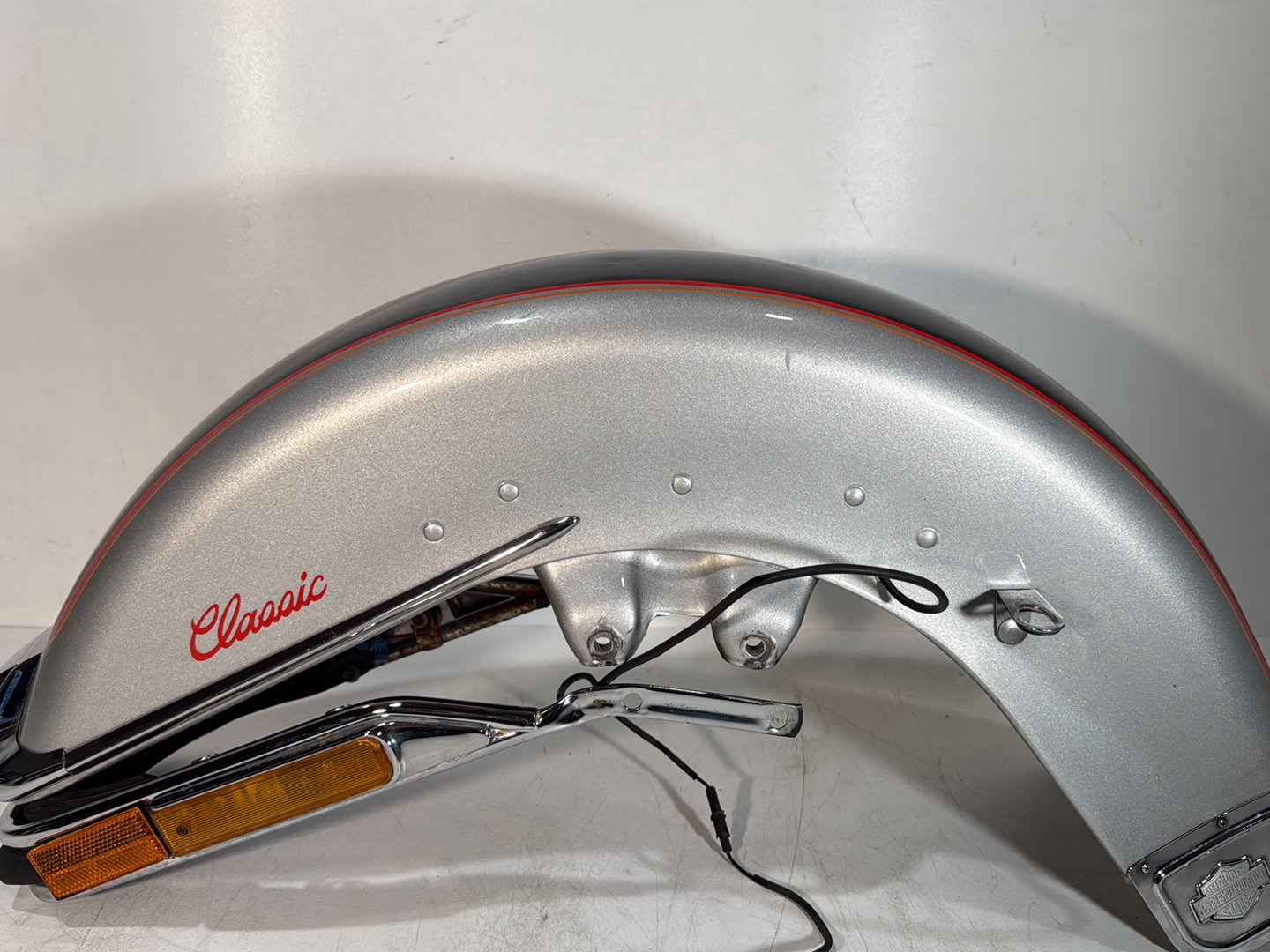 1984 - 1998 Harley-Davidson Touring Electra Glide Classic Front Wheel Fender Shell Panel w/ Bumper Rail Cushion Front