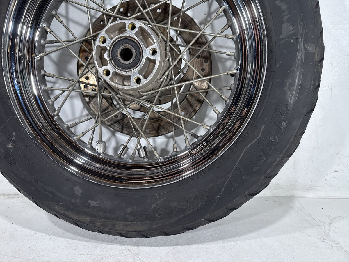2001 Harley Heritage Softail Classic OEM Rear Wheel Rim Tire Spoked MT90B16 16"