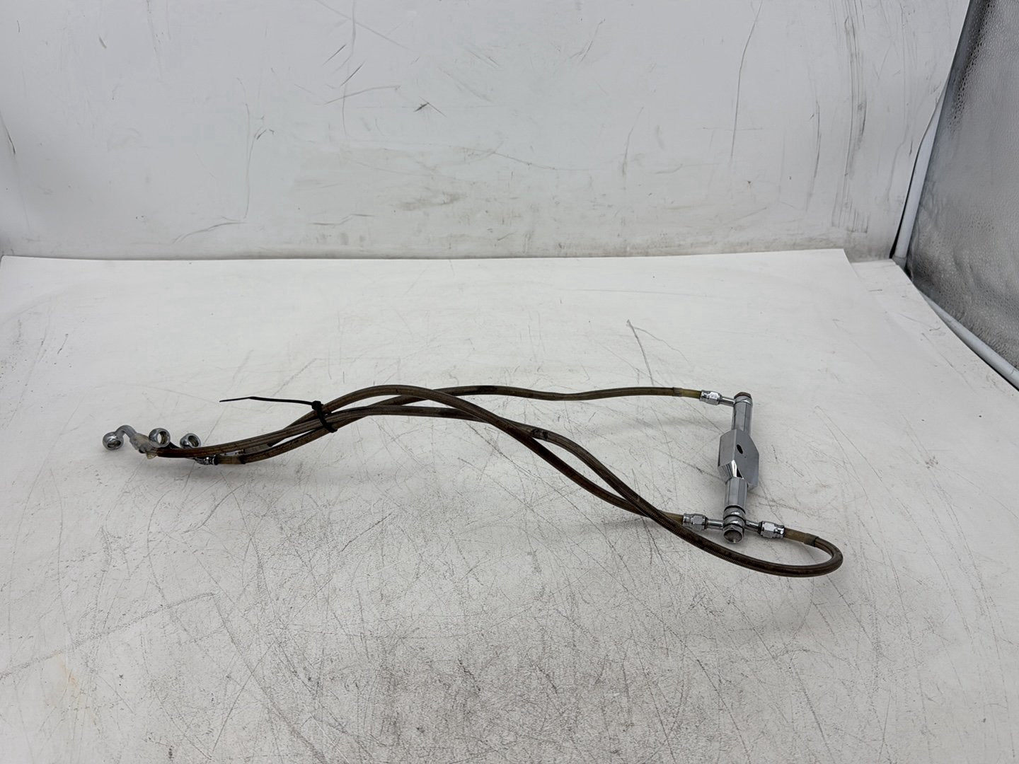 1995 Harley Road King Touring FLHR OEM Front Brake Hose Line Pipe