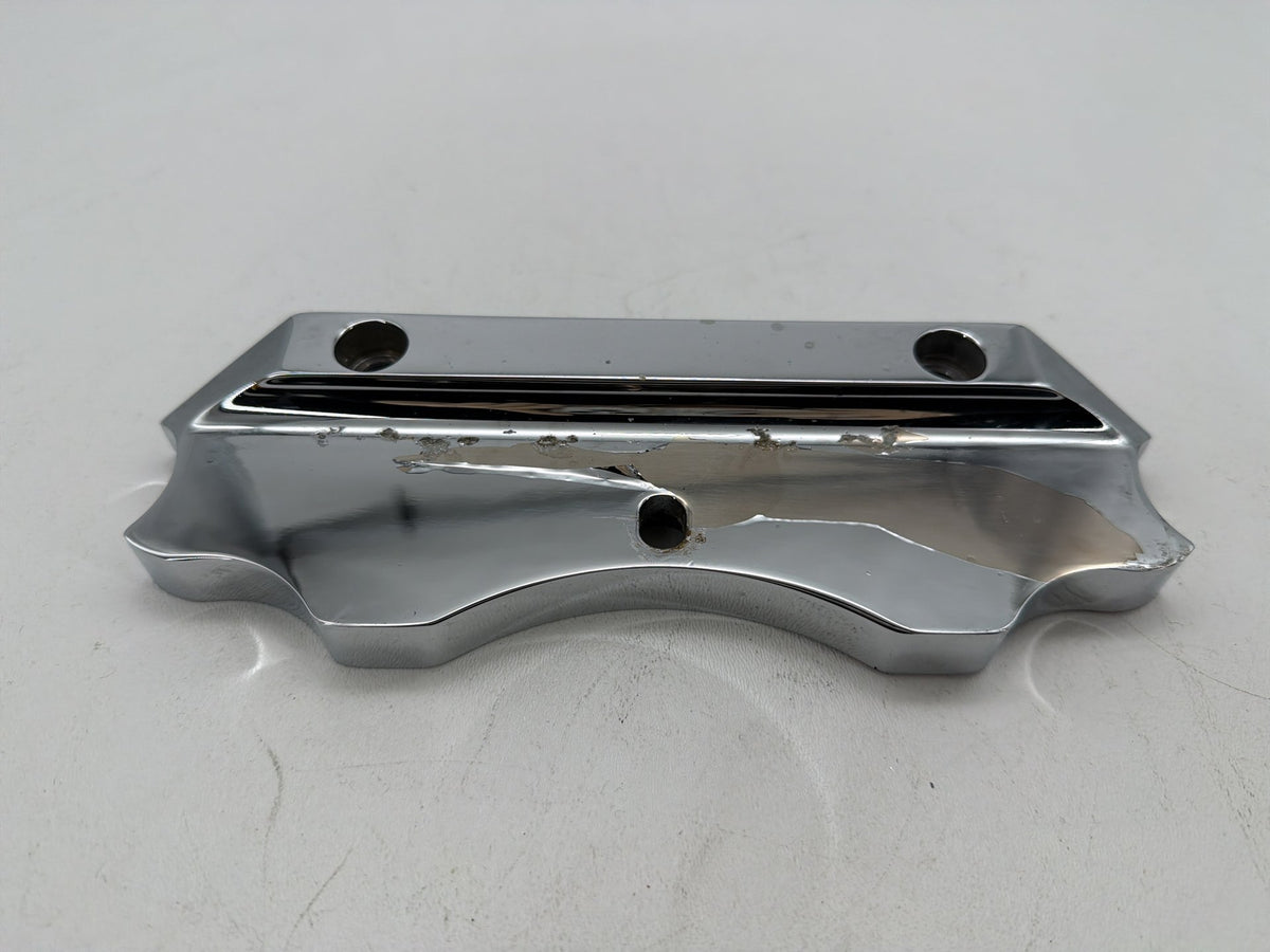 1994 Harley Softail Custom FXSTC OEM Front Handlebar Riser Top Clamp Chrome