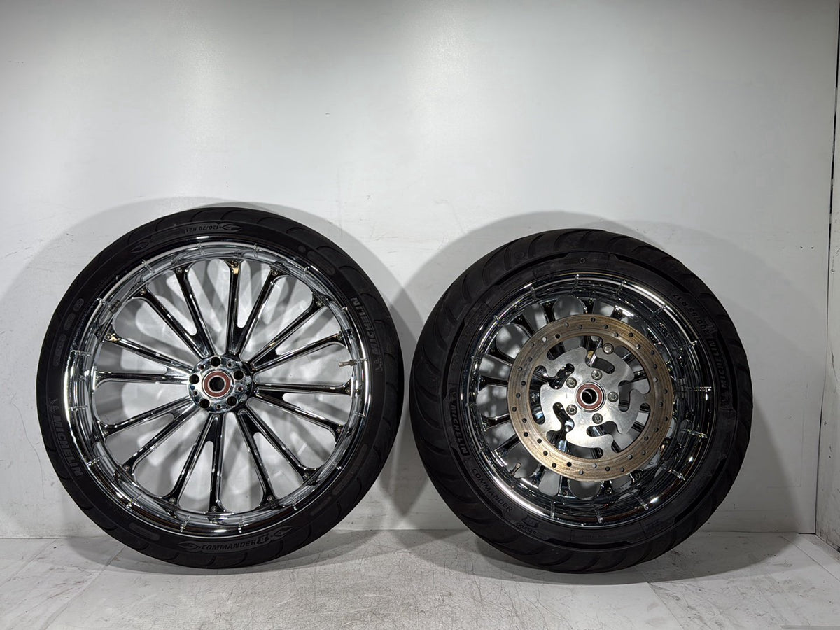 2009 Harley Road Glide Touring FLTR OEM Front & Rear Wheel Rim Tire