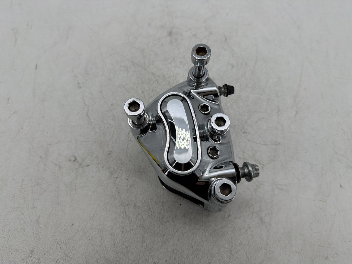 2007 Harley Electra Glide Touring CVO Eagle Front Left 1 Brake Caliper Chrome