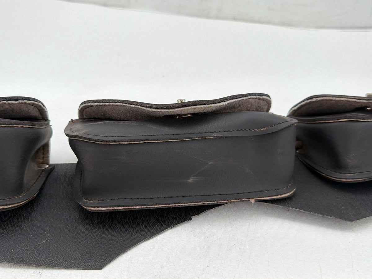 1997 Harley Road King Touring Windshield Front Onboard Tool Bag Leather Storage