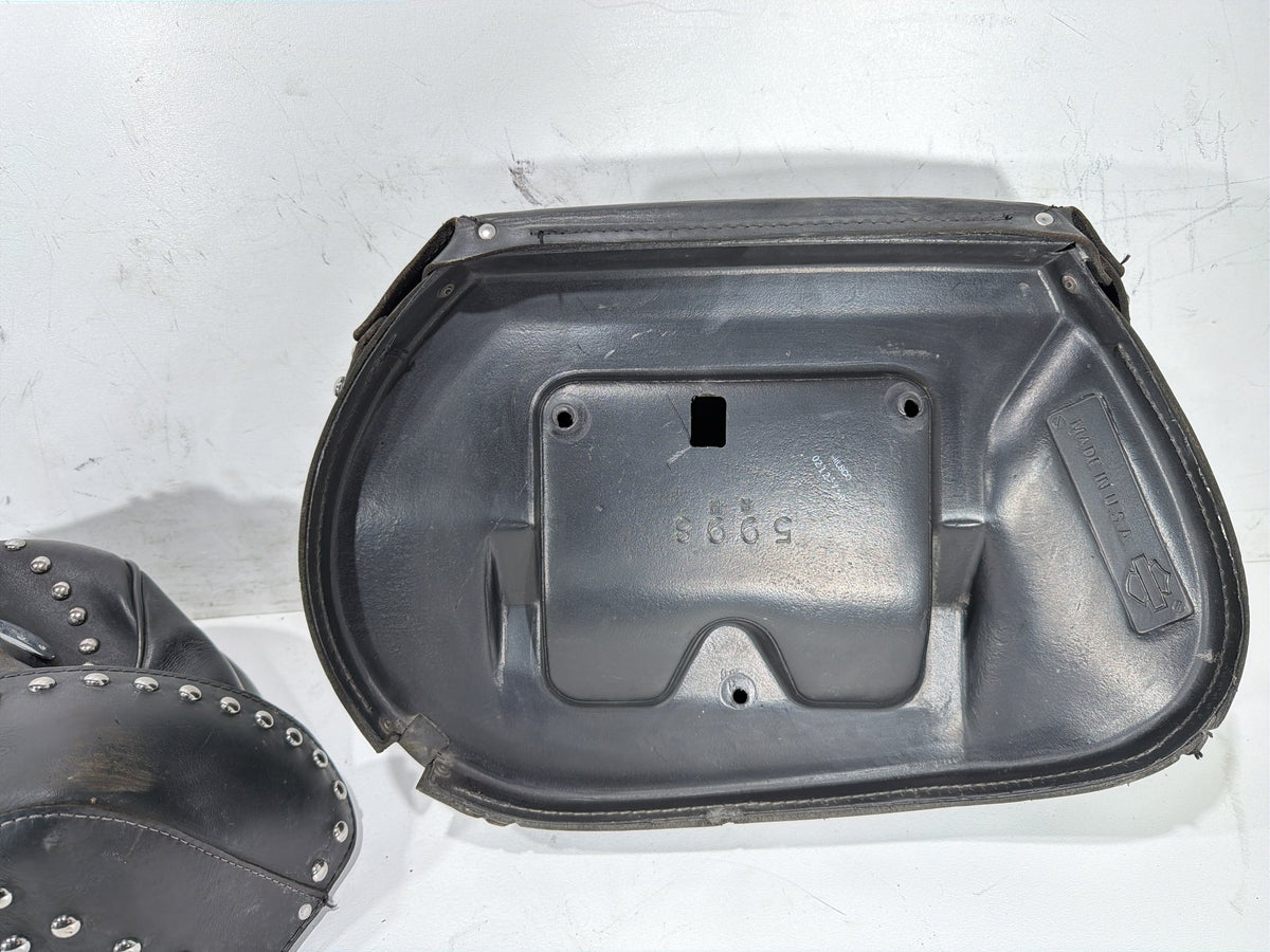 1997 Harley Heritage Softail Classic Rear Left Right Saddlebags Luggage Leather