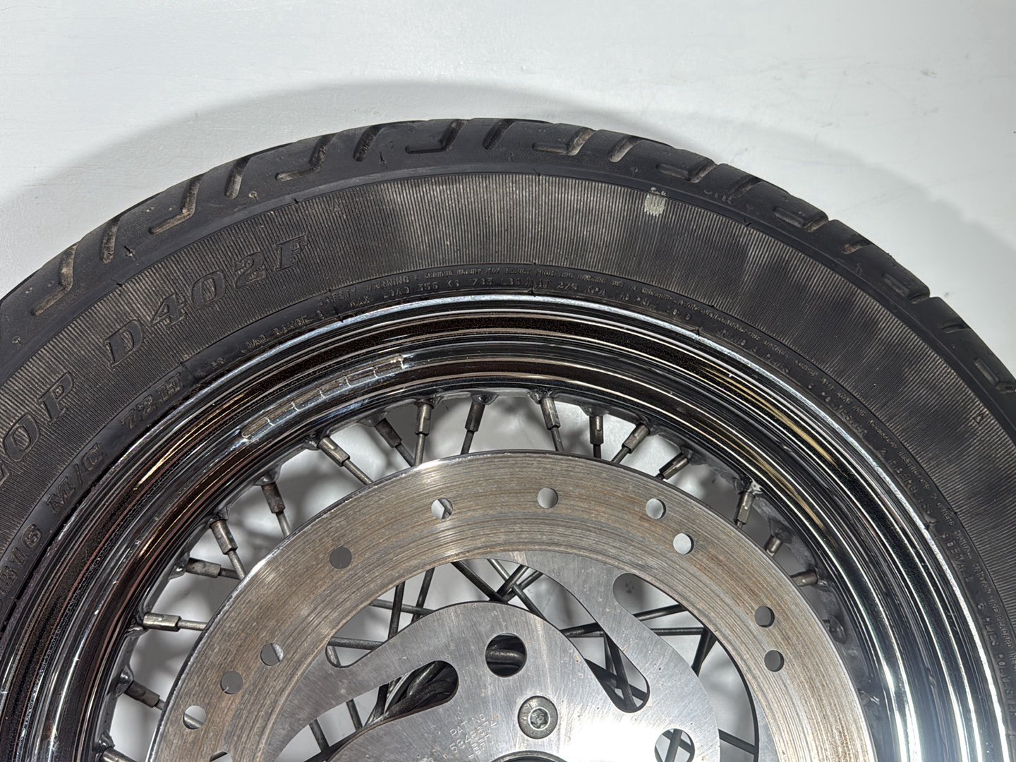 2002 Harley Heritage Softail Classic FLSTC OEM Front Rear Wheel Rim Tire Spoked