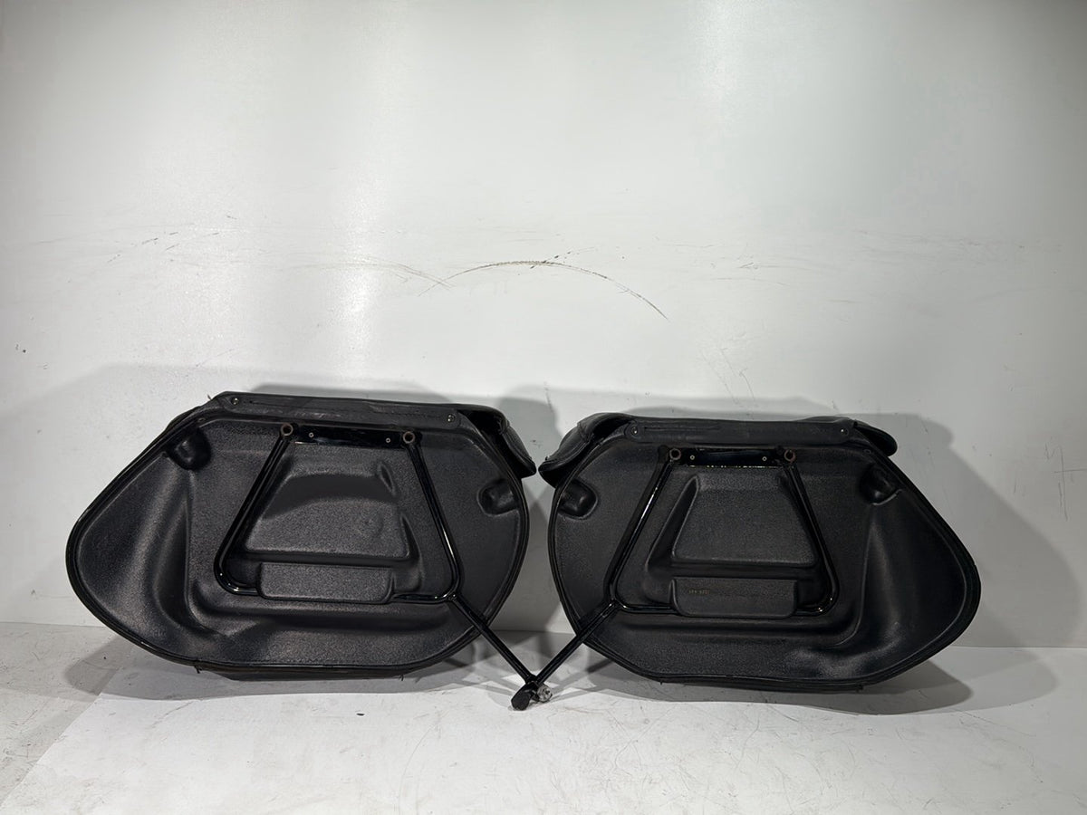 1997 Harley Softail Fat Boy FLSTF OEM Rear Left Right Saddlebags Luggage Leather