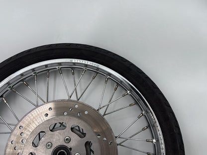 1993 Harley Sportster XLH883H Hugger 883 OEM Front Wheel Rim Tire Spoked