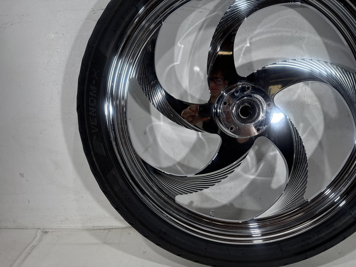 94 Harley Softail FXSTC Front Wheel Rim Tire Aftermarket Custom 90/90-21 54H 21"