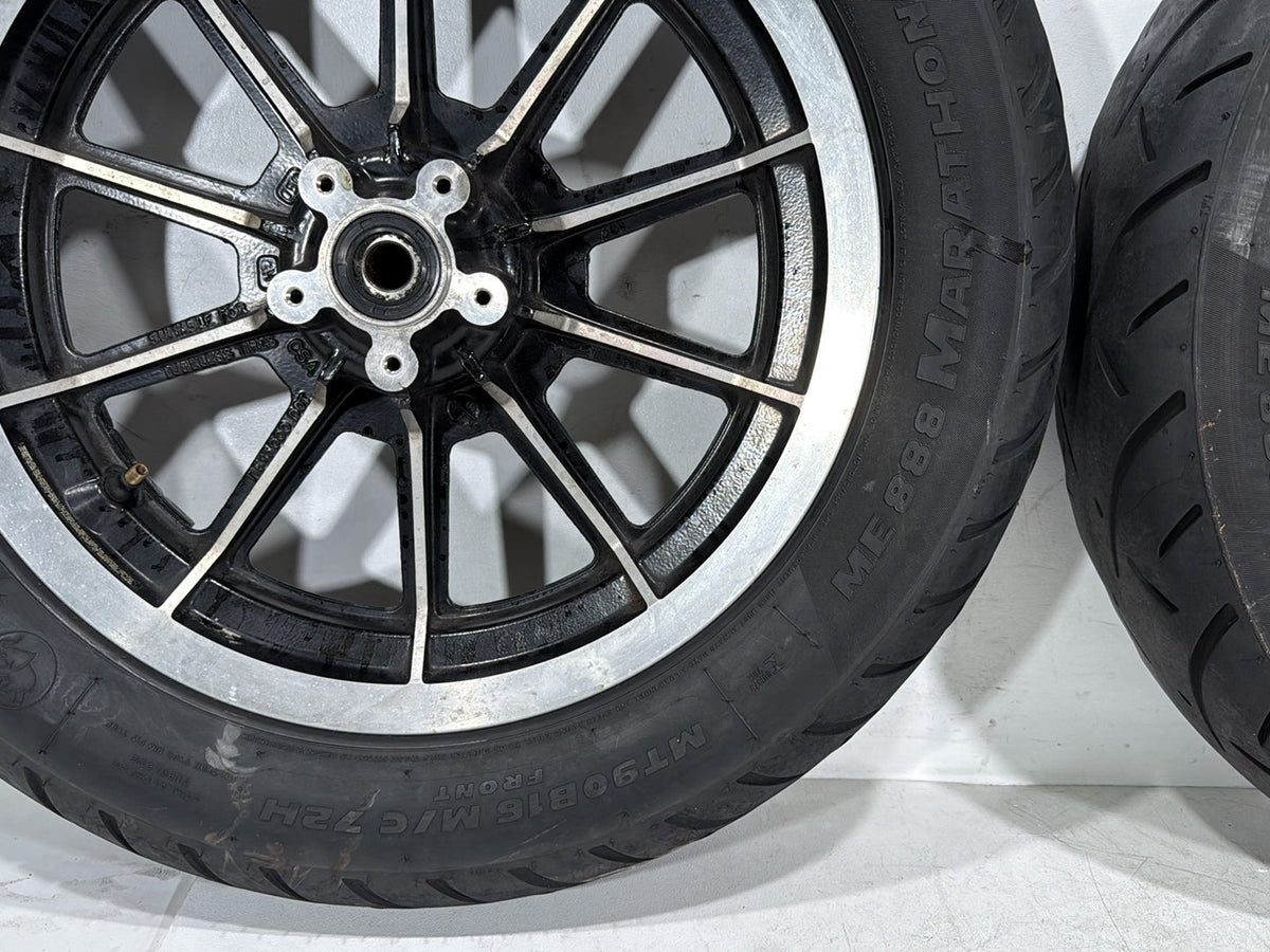 92 Harley Electra Glide Touring Classic Front & Rear Wheel Rim Tire MT90B16 16"
