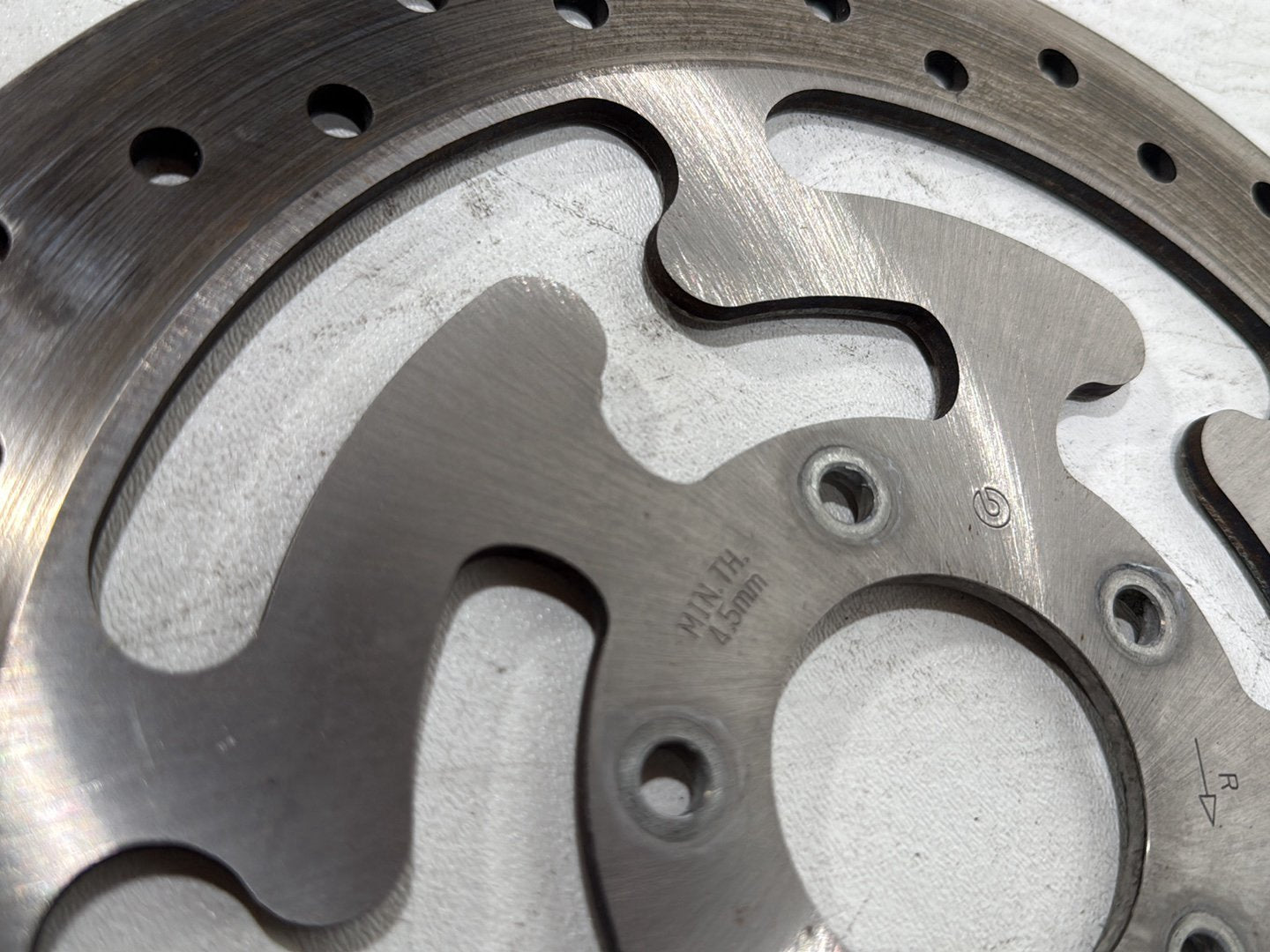 2010 Harley Street Glide Touring FLHX OEM Front Brake 1 Rotor Disc